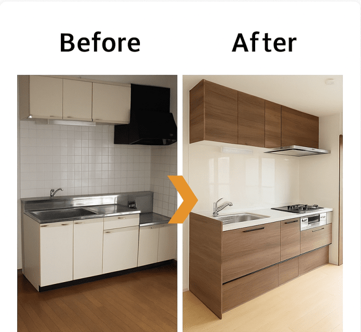 リフォーム キッチンの入れ替え